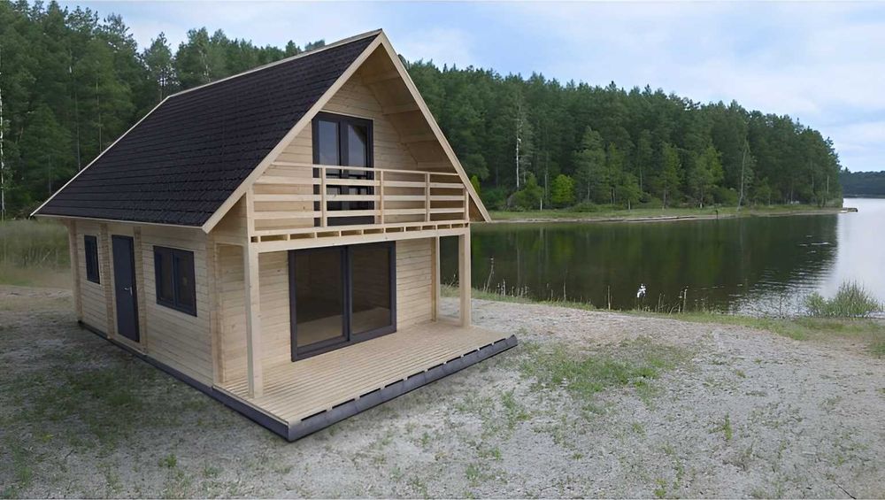 Nowoczesny dom BERGAMO - pod klucz, tanio, z płytą fundementową, 75m2