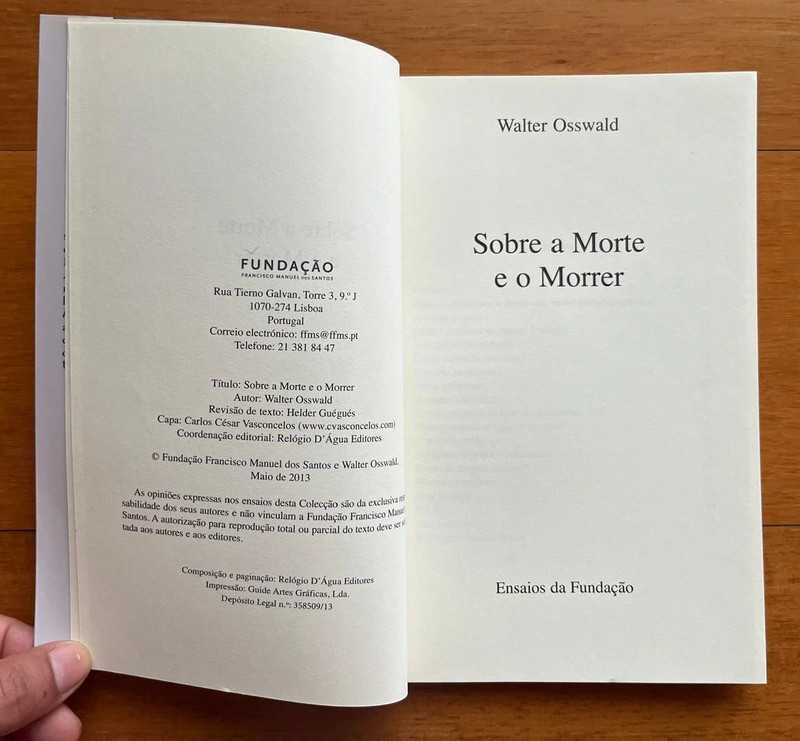 "Sobre a Morte e o Morrer" de Walter Osswald