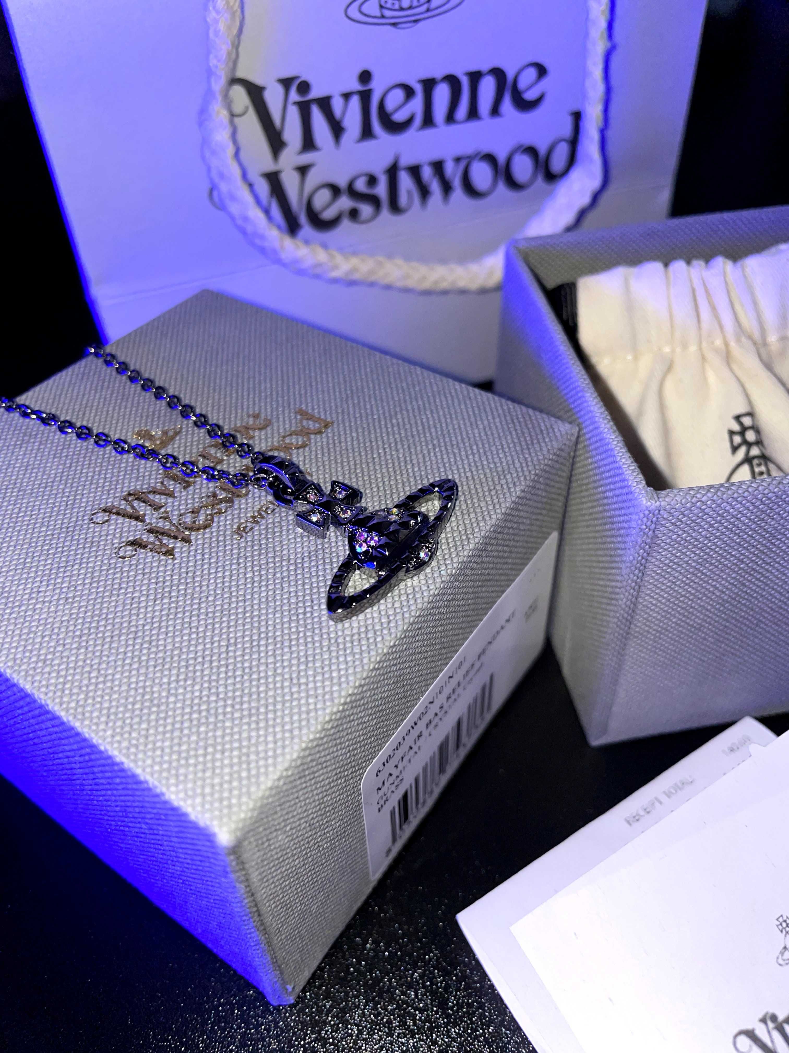 Є ЧЕК! Vivienne Westwood bas relief pendant Подвеска Ожерелье сережка