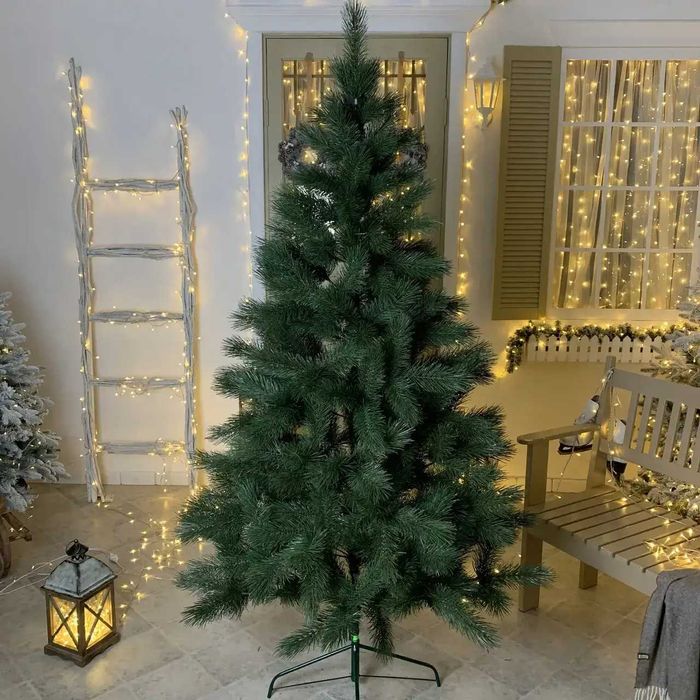 Штучна сосна "Еліт" 2,1 м, лита хвоя, Ялинка лита, Новорічна ялинка