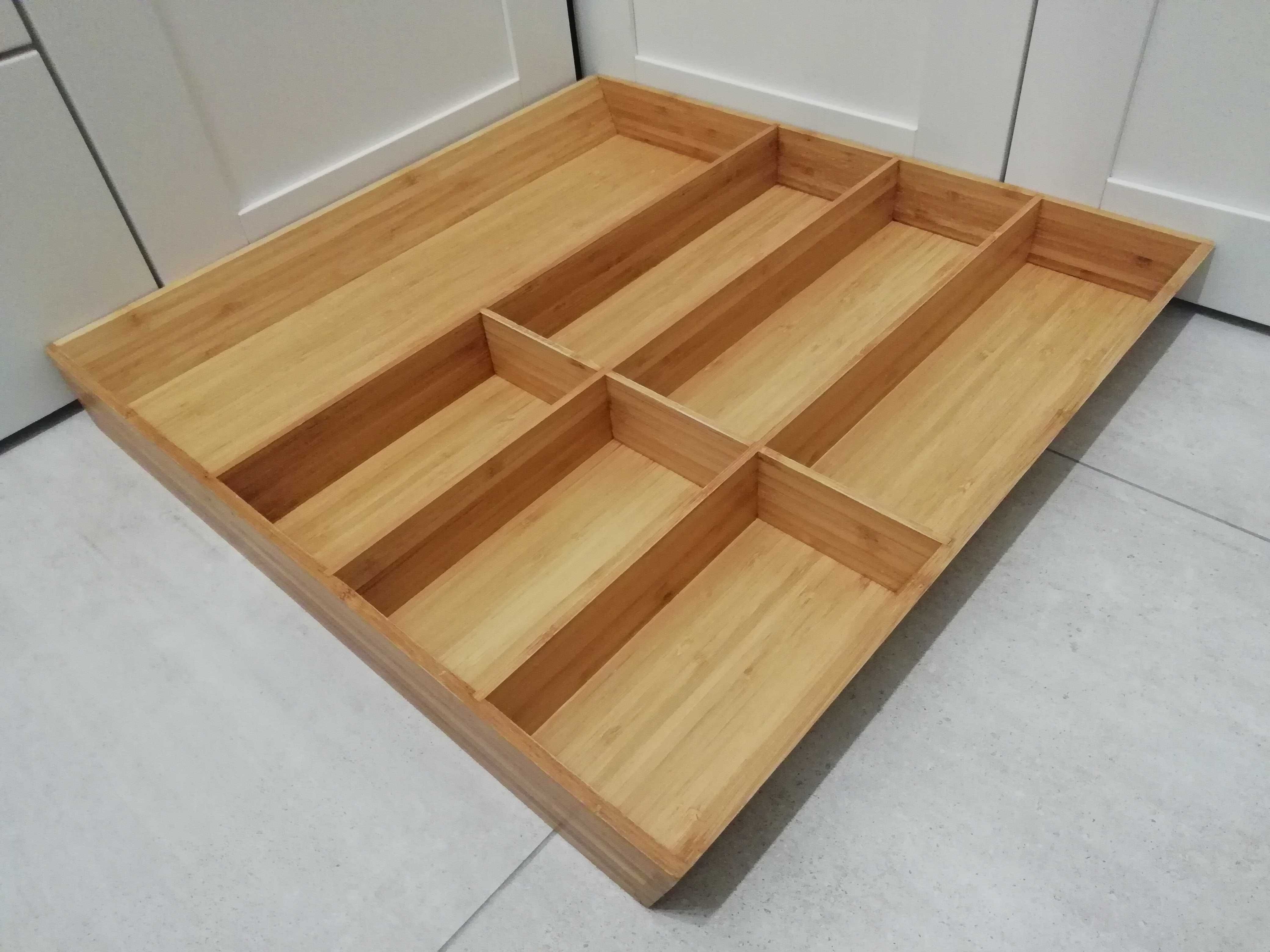 Ikea Variera wkład do szuflady organizer taca bambus 50x52cm