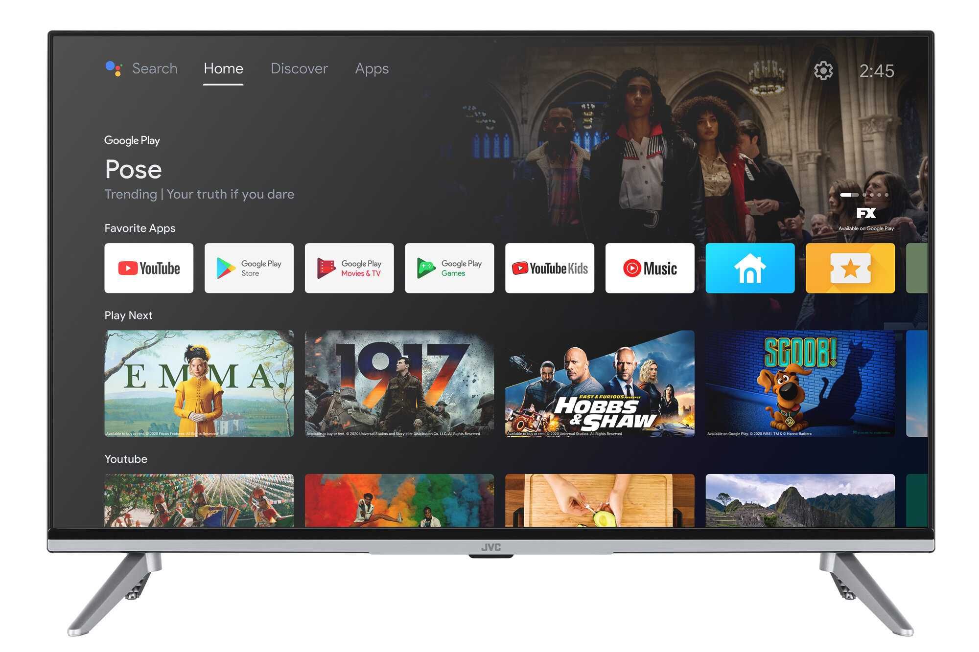 Telewizor JVC 32" LED FullHD AndroidTV WiFi DVB-T2/HEVC LT32VAF5000