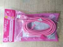 Przewód 3m USB/MicroUSB Różowy.