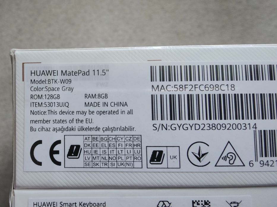Huawei MatePad 11.5 WiFi 8/128GB Space Gray 120Hz + keyboard. Гарантія