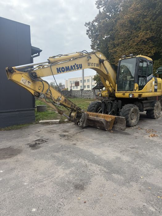 Продам колісний повноповоротній екскаватор Komatsu pw160 Коматсу