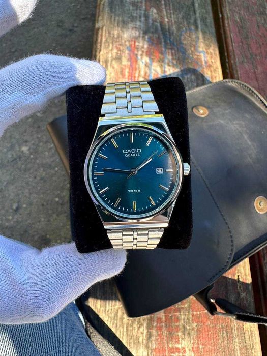 Годинник Casio MTP-VC01 Silver/Blue | Часы касио B-145 | касыо A159 AQ