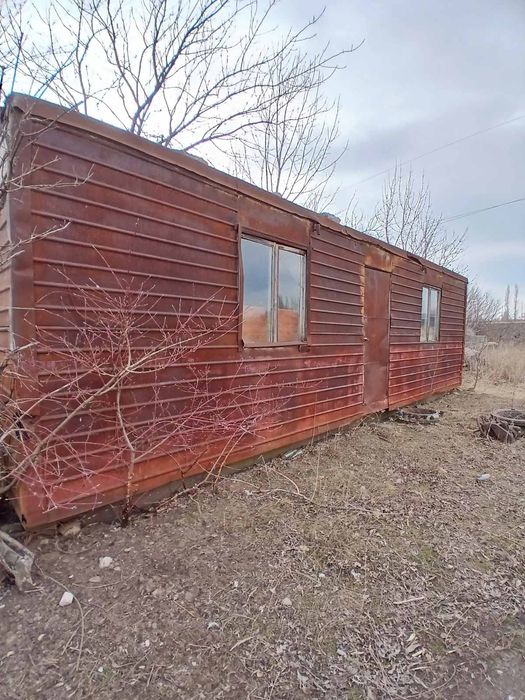 Строительний вагончик.