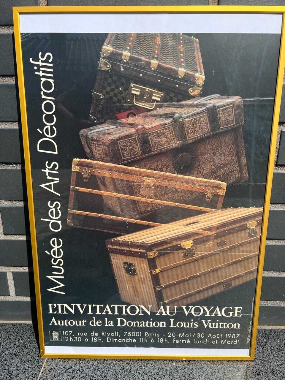 Plakat Louis Vuitton z 1987 Musee des Decoratifs