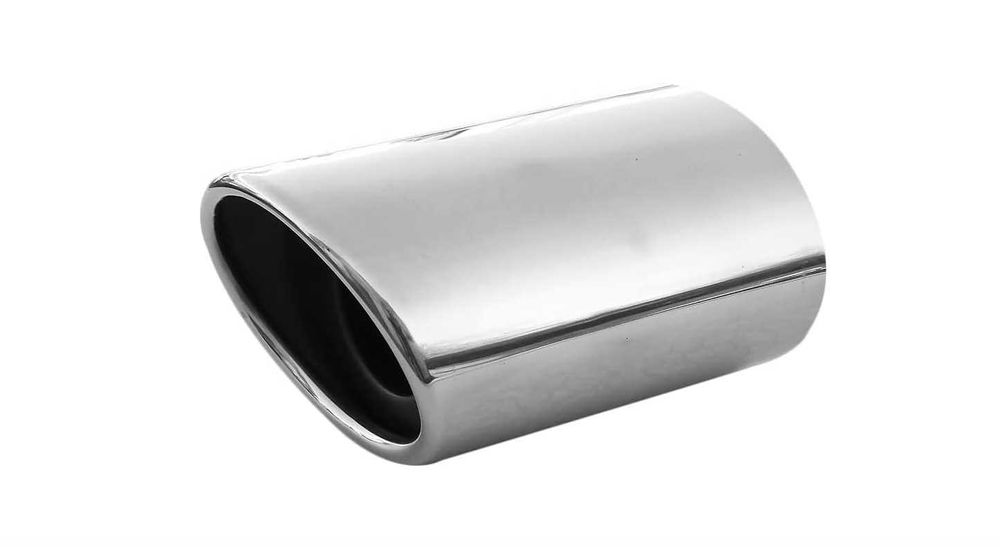 Uniwersalna końcówka wydechu samochodowego stal nierdzewna 53 mm chrom