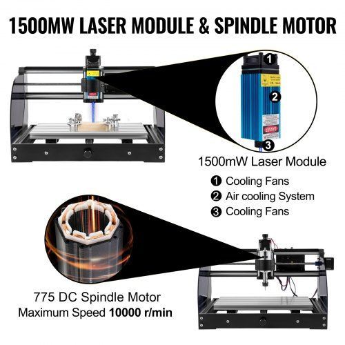 Máquina de Gravação CNC 3018 Pro Max com Laser de 15W