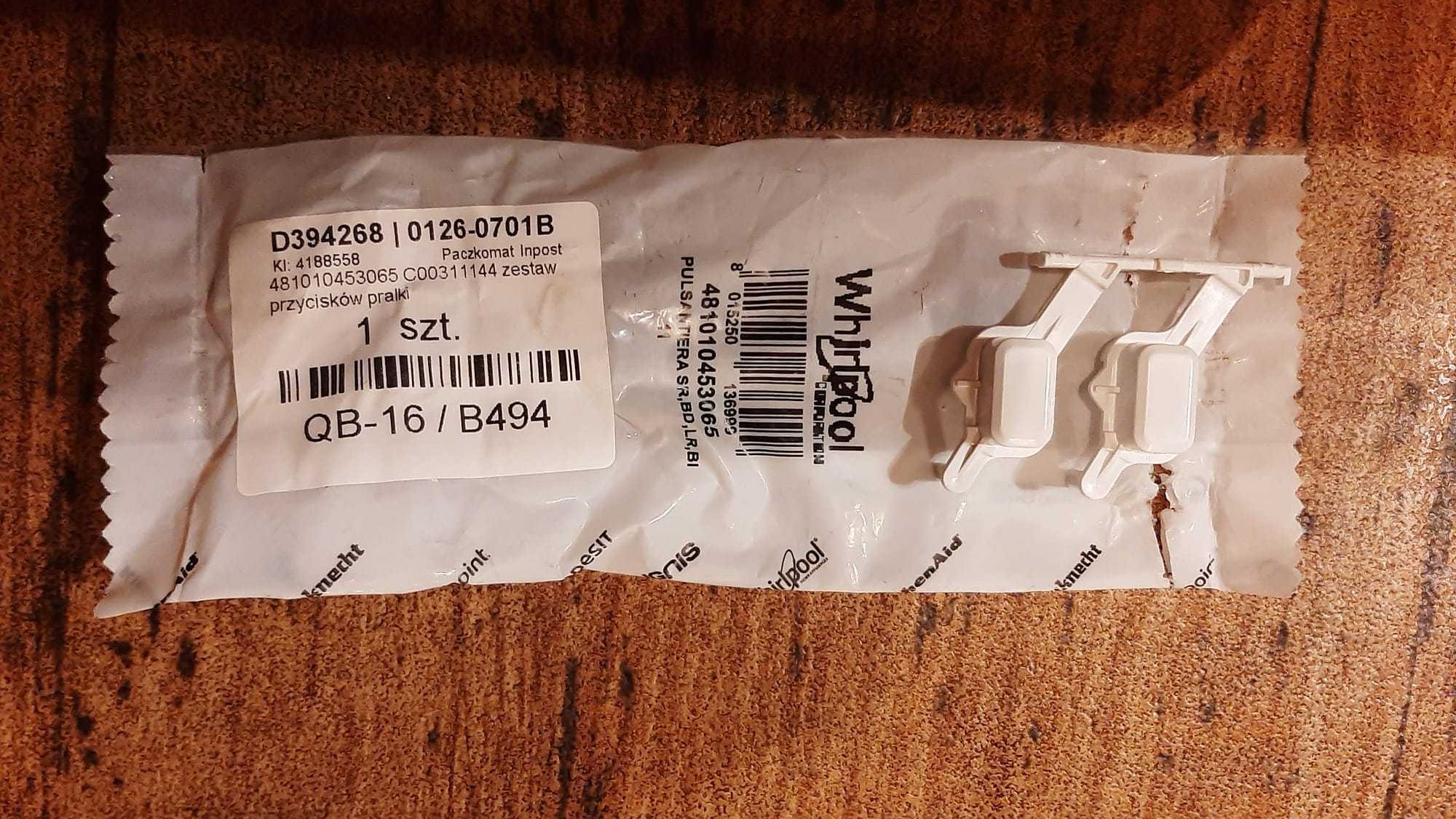 Pralka WHIRLPOOL AWOC 0714  do zabudowy na części, uszkodzone łożyska