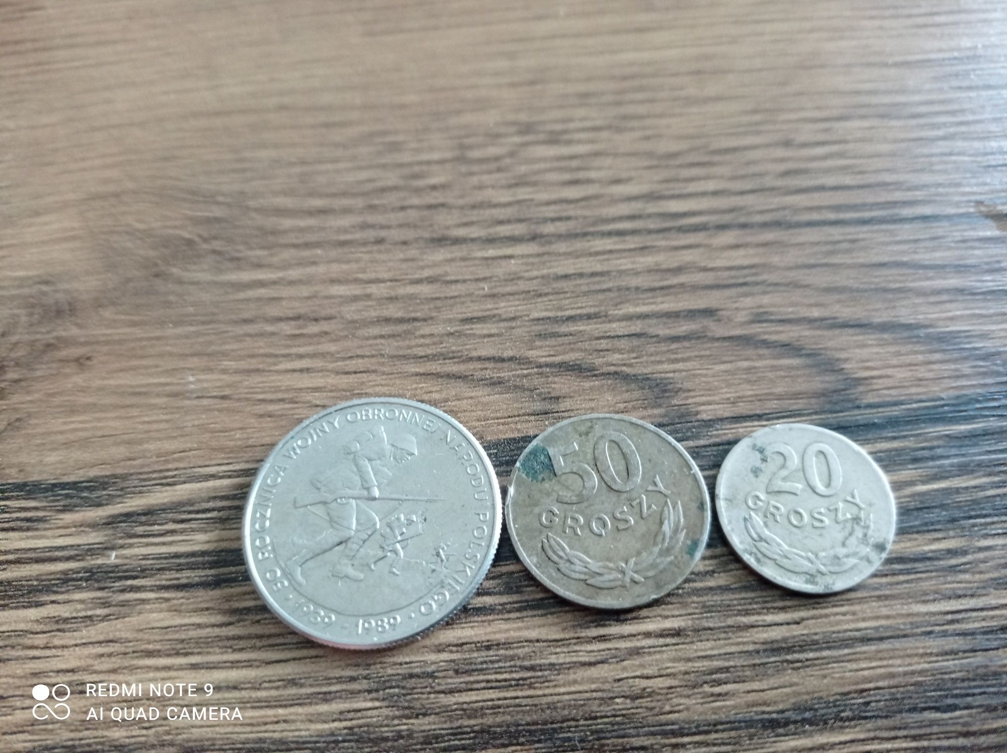 Monety +banknoty papierowe PRL rok 1949 2 szt ,1 szt rok 1939