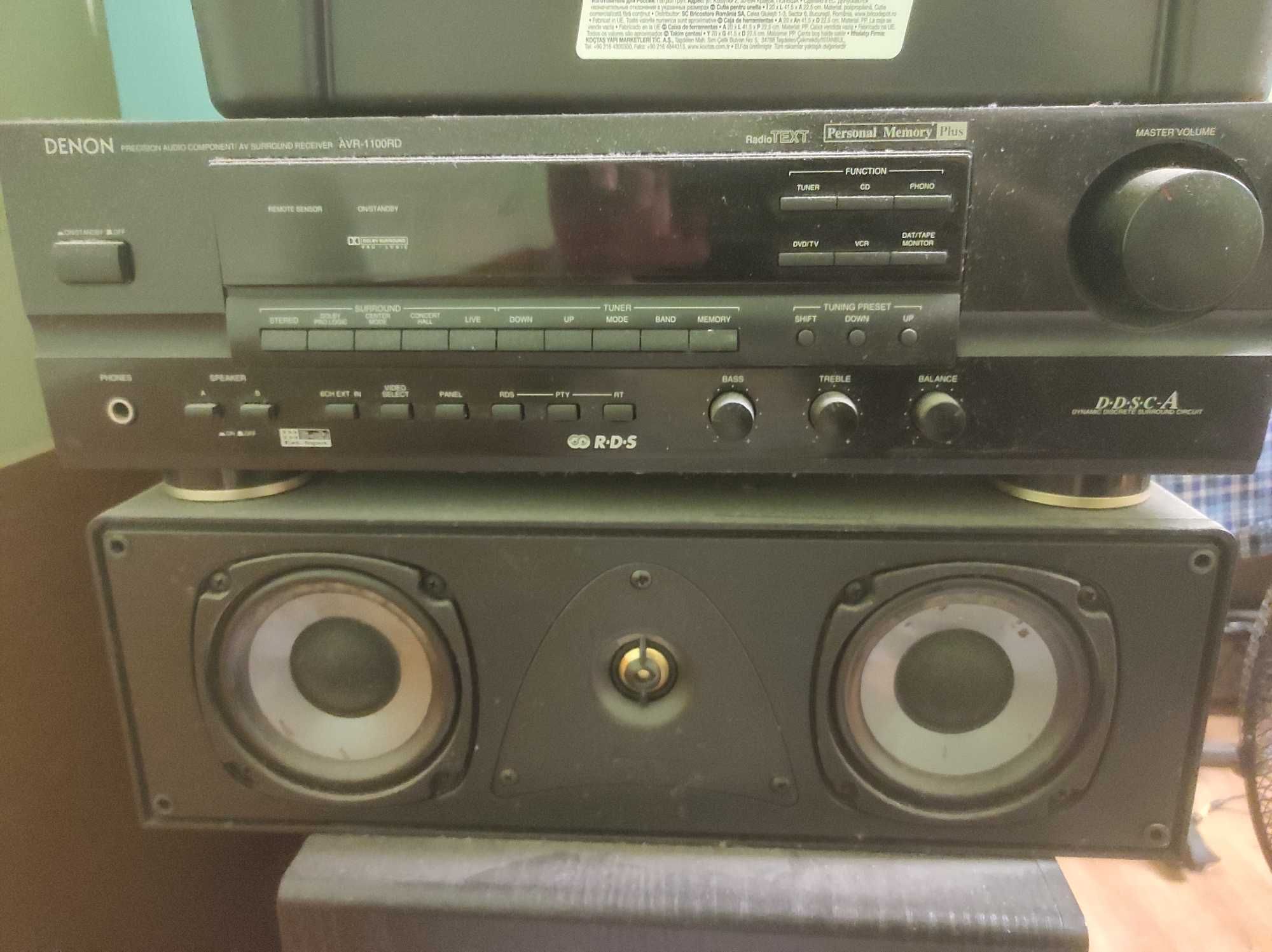 Zestaw głośniki plus wzmacniacz Denon AVR-1100RD