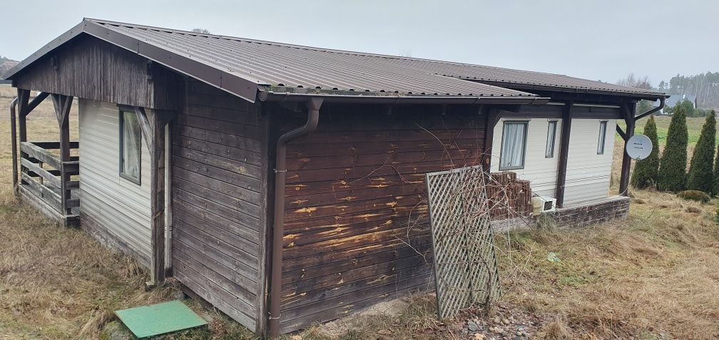Domek Holenderski 12x3,6 z tarasem okazja działka 2744m.