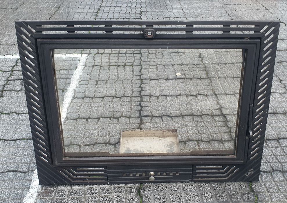 Fachada frente lareira ideal para fechar lareira aberta