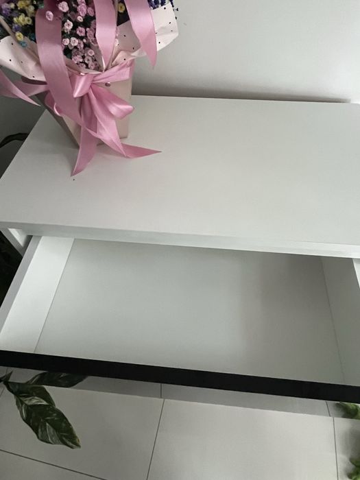 Komoda biała czarna połysk