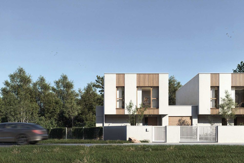 Nowoczesny dom przy lesie, 1,5 km od Siedlec – ogród, garaż, spokój