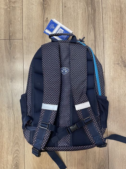 Nowy z metką plecak MY BAQ w różowe kropki