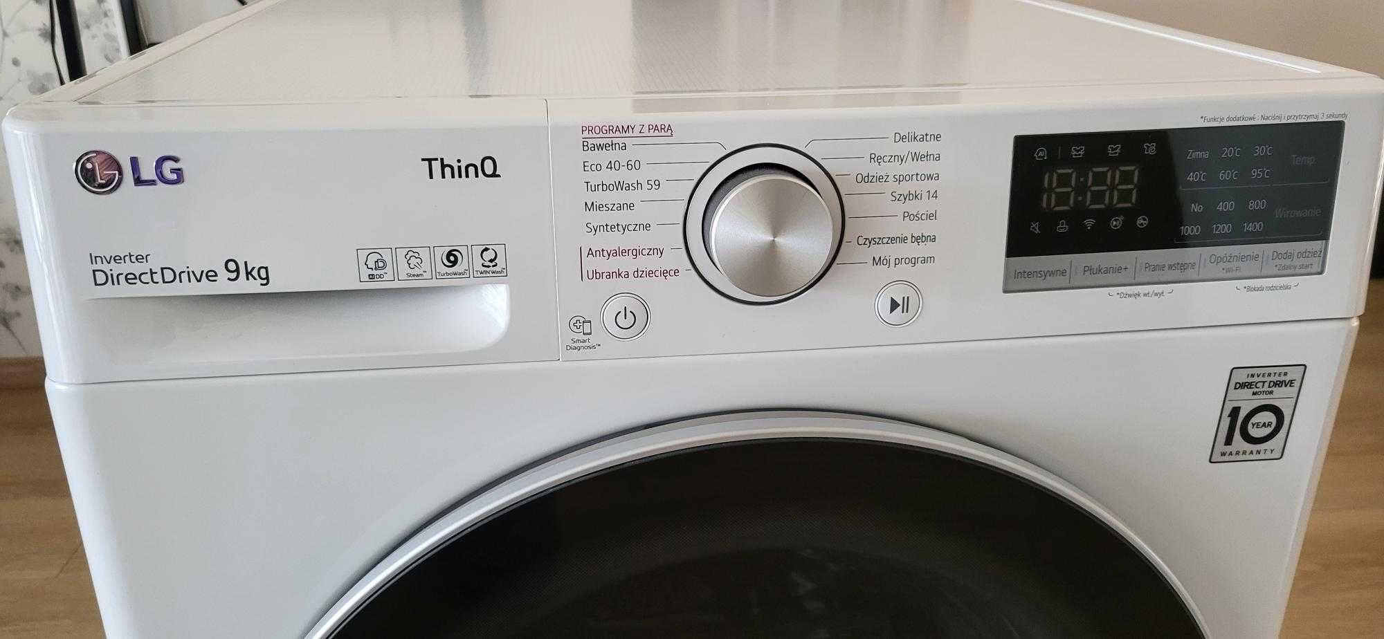 Pralka LG Vivace V500 9kg TurboWash™ 1400rpm ThinQ
