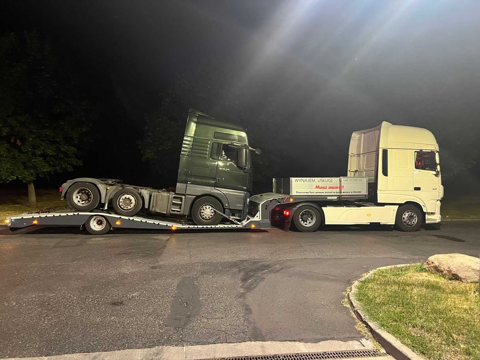 Wynajem, Usługi, Niskopodwozia, Niskopodwozie, Laweta TIR Wolsztyn