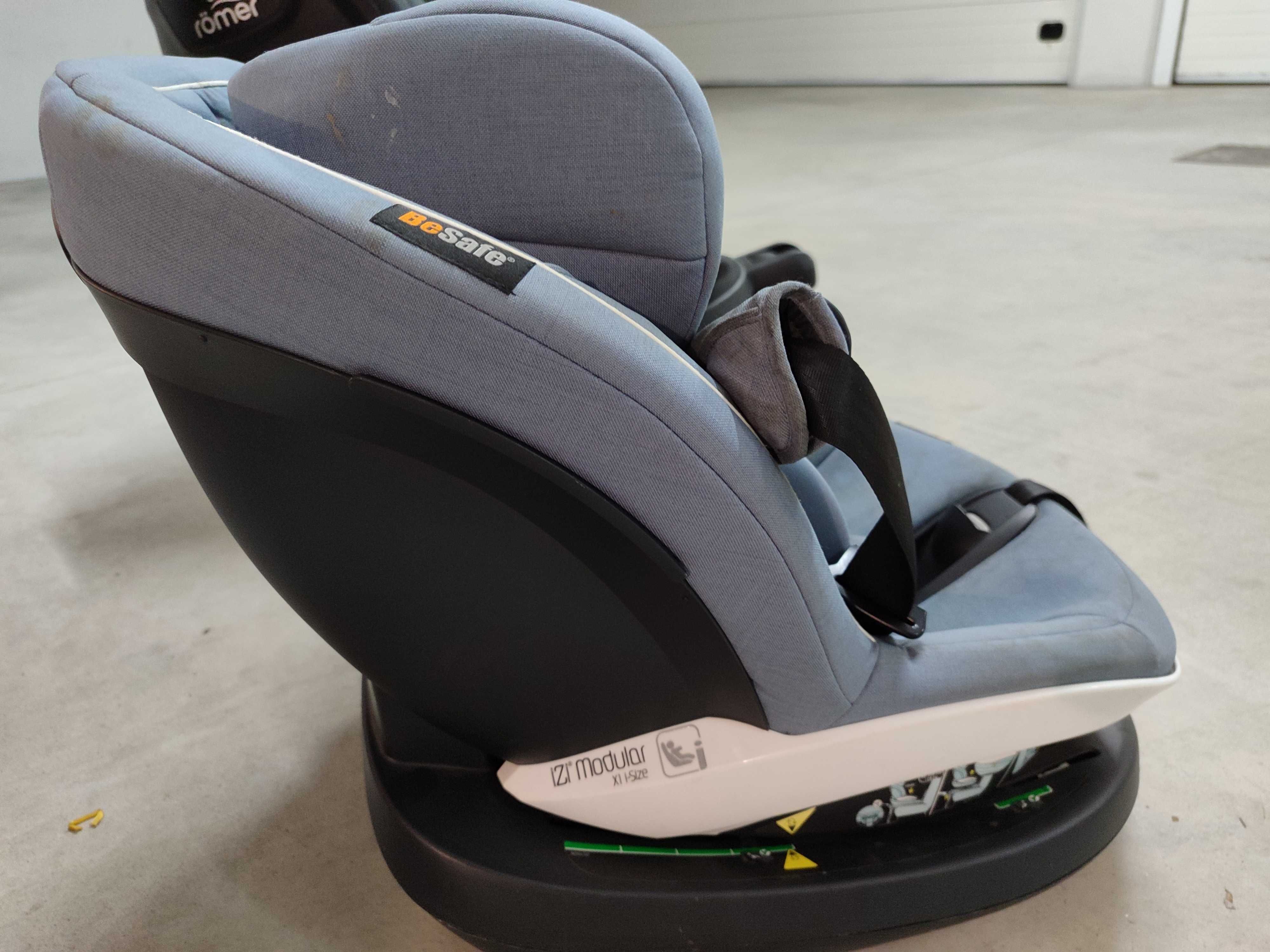 Vendo conjunto BeSafe Ovo+isofix+cadeira auto modular Izi X1 isize