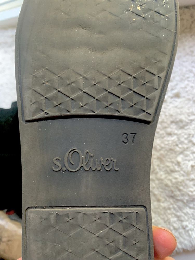 Уги черные S.Oliver 37р