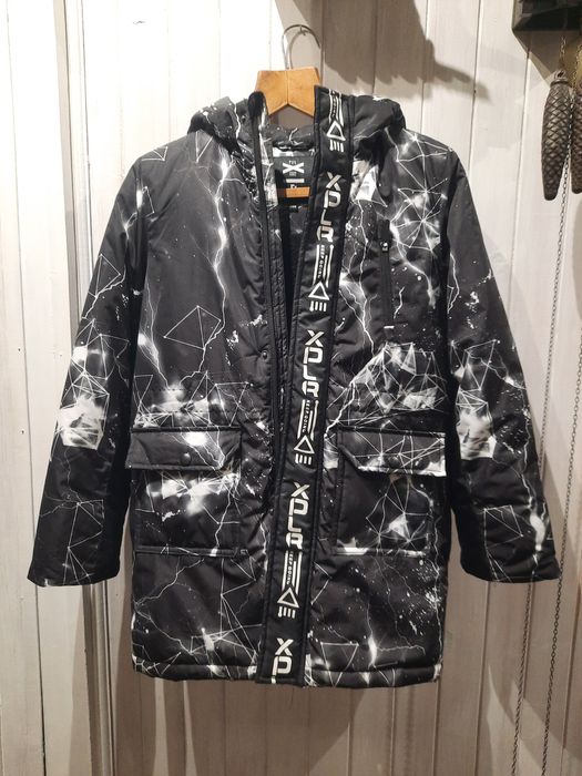 Kurtka młodzieżowa zimowa z kapturem Reporter r. 146