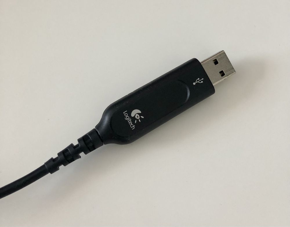 Słuchawki logitech z mikrofonem