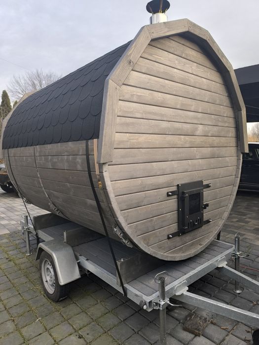 Sauna beczka 2,4mb mobilna