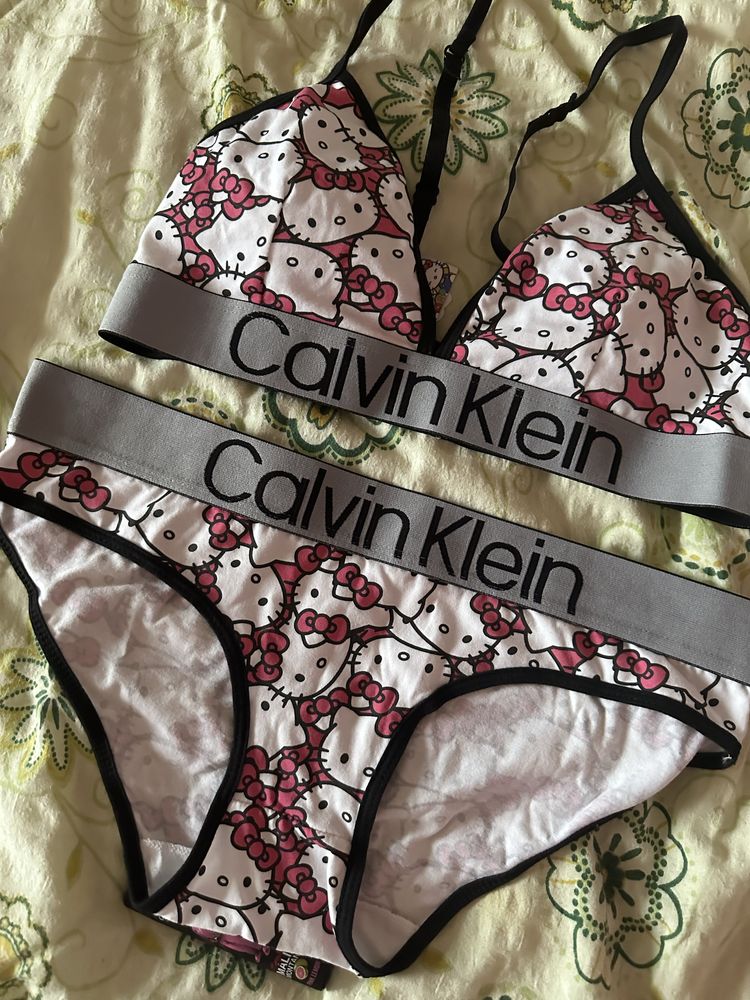 Komplet bielizny calvin klein x hello kitty