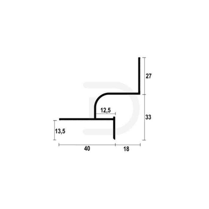 Тіньовий профіль з підсвіткою 18 мм. Теневой профиль. Теневой шов