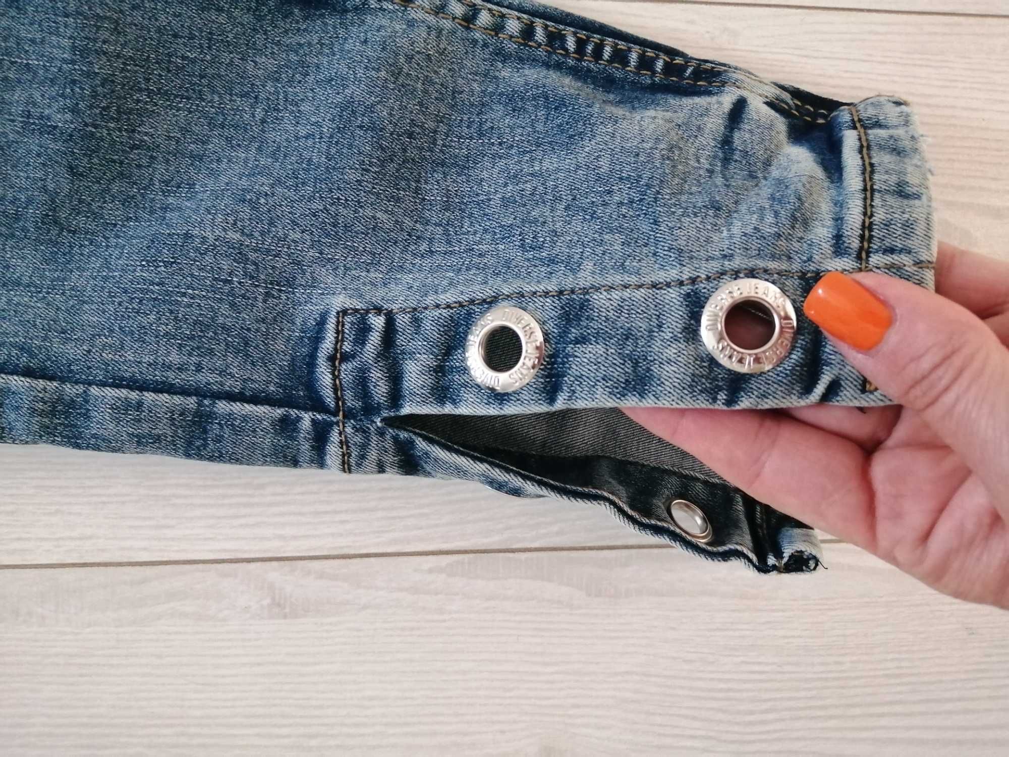 Nowe spodnie jeansy Diverse rozm 36 skinny wysoki stan krótsza nogawka