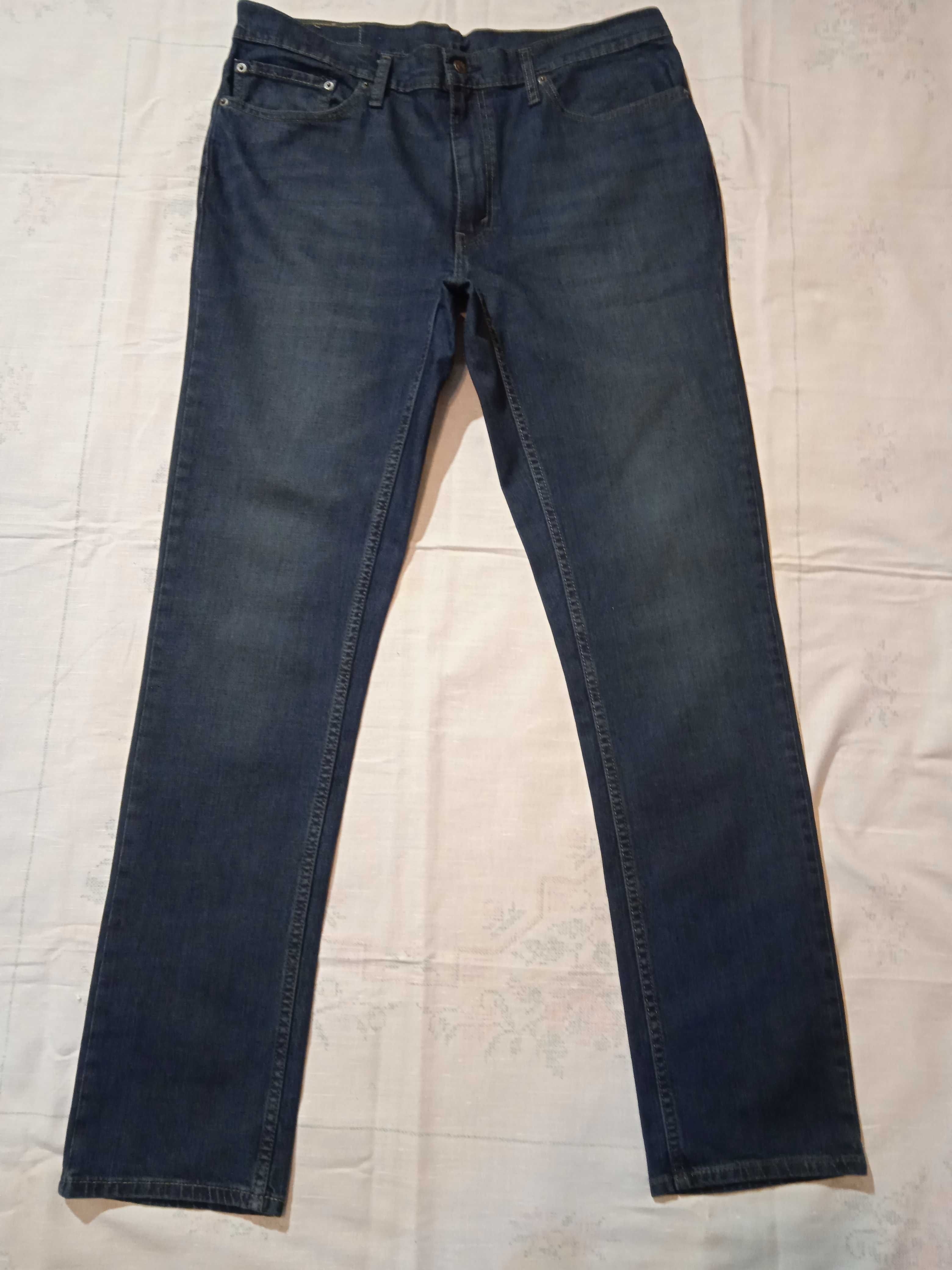 Levis 511 Slim Nowe granatowe spodnie jeansy W36 L34