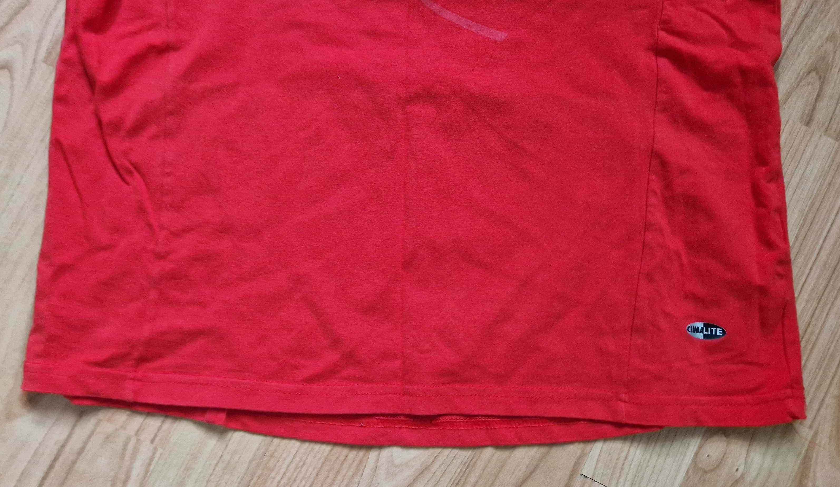 Czerwona koszulka męska Adidas climalite M