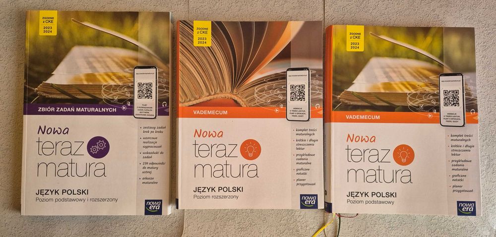 Zestaw nowa Teraz matura język polski vademecum x2 + zbiór zadań