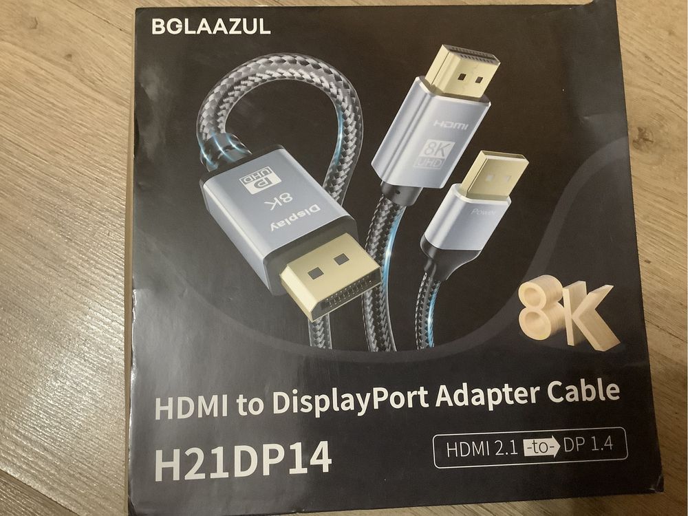 Кабель 8k Hdmi 2.1 DisplayPort 1.4 для PS, Xbox