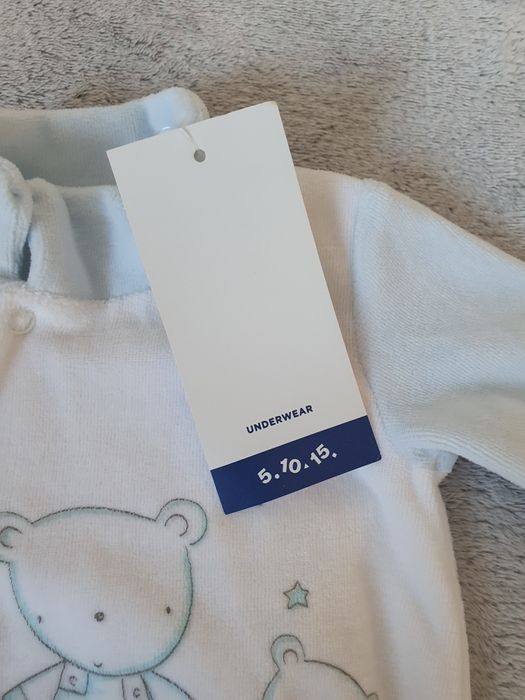 Nowy welurowy pajac rozmiar 68