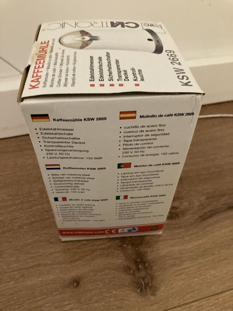 Máquina de moer café com garantia