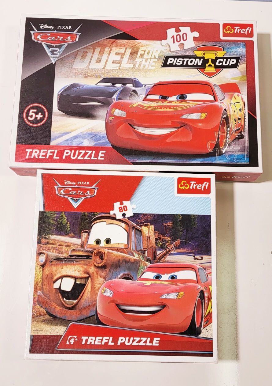 Disney puzzle Cars Auta 80 i 100 elementów Trefl