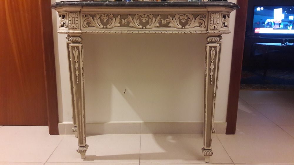 Cadência antiga com pedra mármore