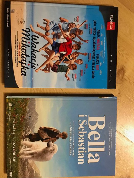 3 filmy DVD Mikołajek Paddington Bella i Sebastian
