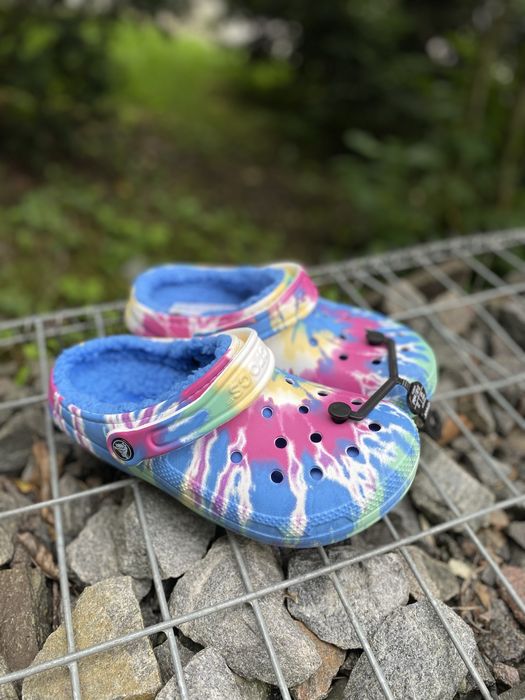 РОЗПРОДАЖ Утеплені крокси Crocs зимові тапки капці голубі Оригінал