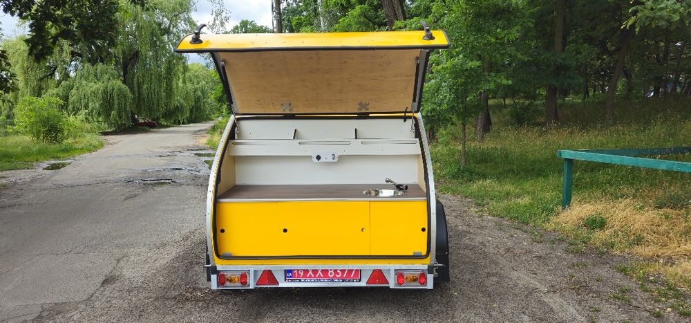 Teardrop кемпер Uacamper — суперлегкий! Категорія В, 410 кг дім на кол