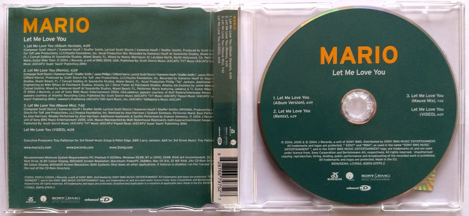 CDs Mario Let Me Love You 2004r