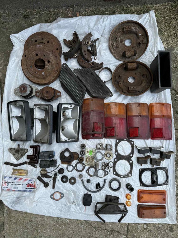 Fiat 126p maluch części różne pakiet prl cinquecento seicento 125p