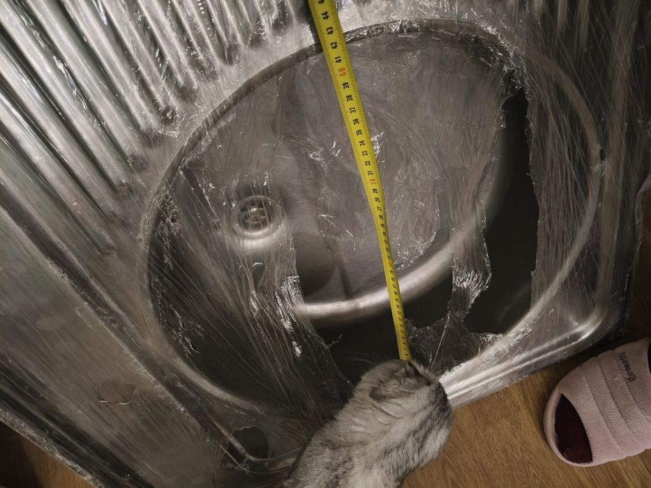 Мийка на кухню накладна 80 на 60