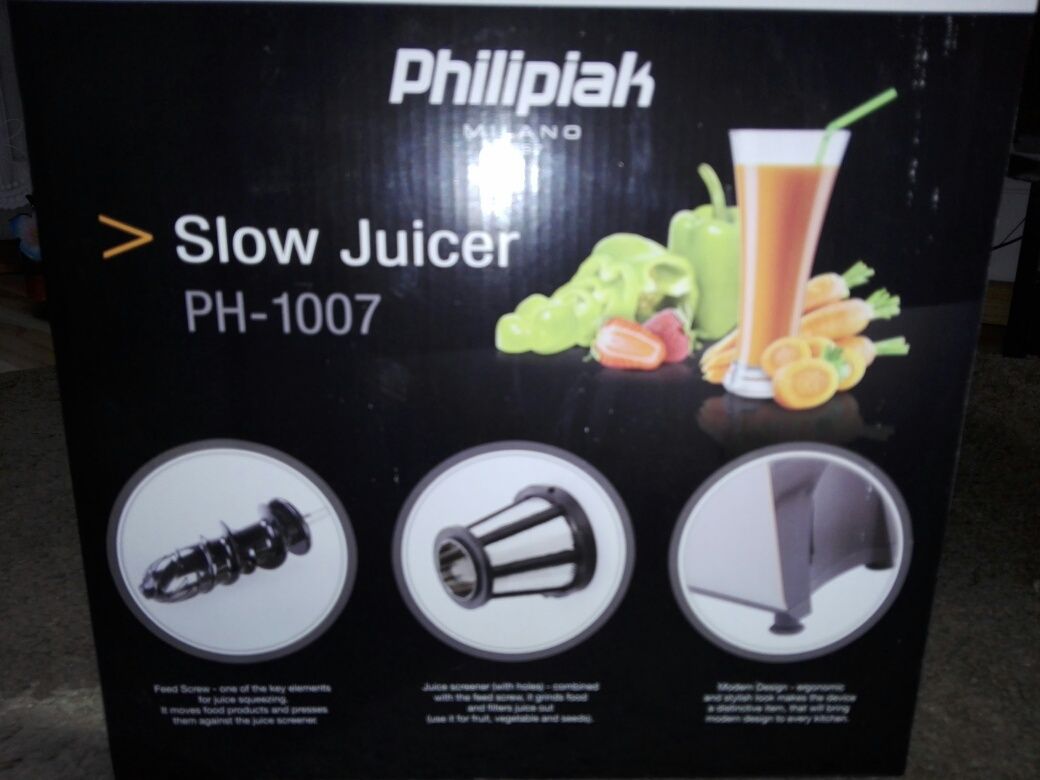 Slow Juicer Wyciskarka do soków/mielenie mięsa komplet