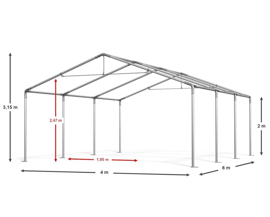 Tunel Foliowy Ogrodowy SUMMER 3x6x2m Szklarnia Ogrodowa  Tanio  DAS