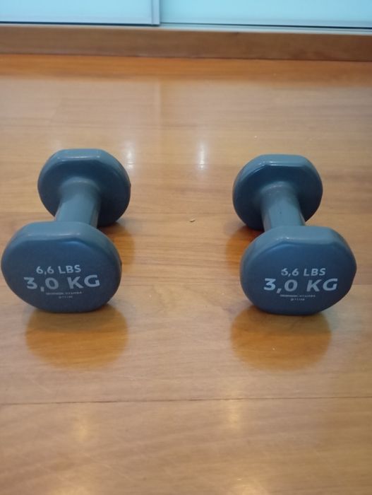 2 Halteres 3 kilos