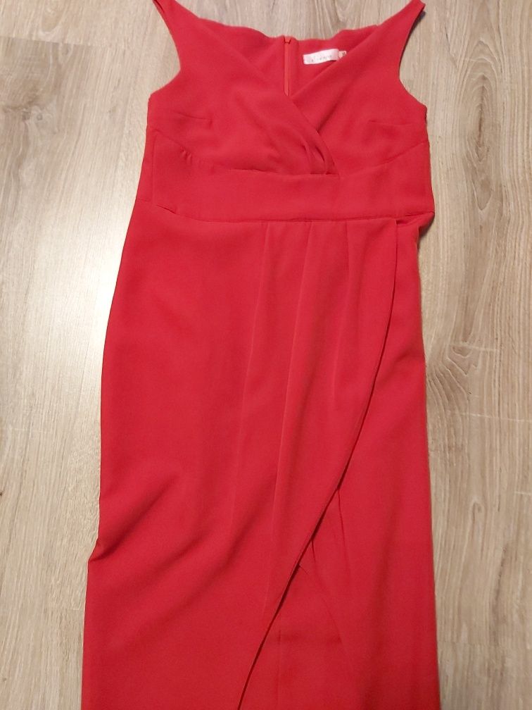 Sukienka długa czerwona s
